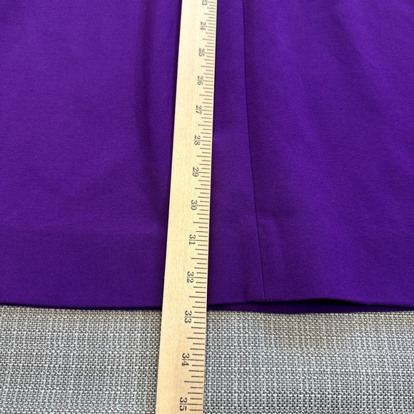 Diane von Furstenberg Purple Sleeveless Fit‎ & Flare Dress 2 Minimalist Cocktail - Picture 9 of 9